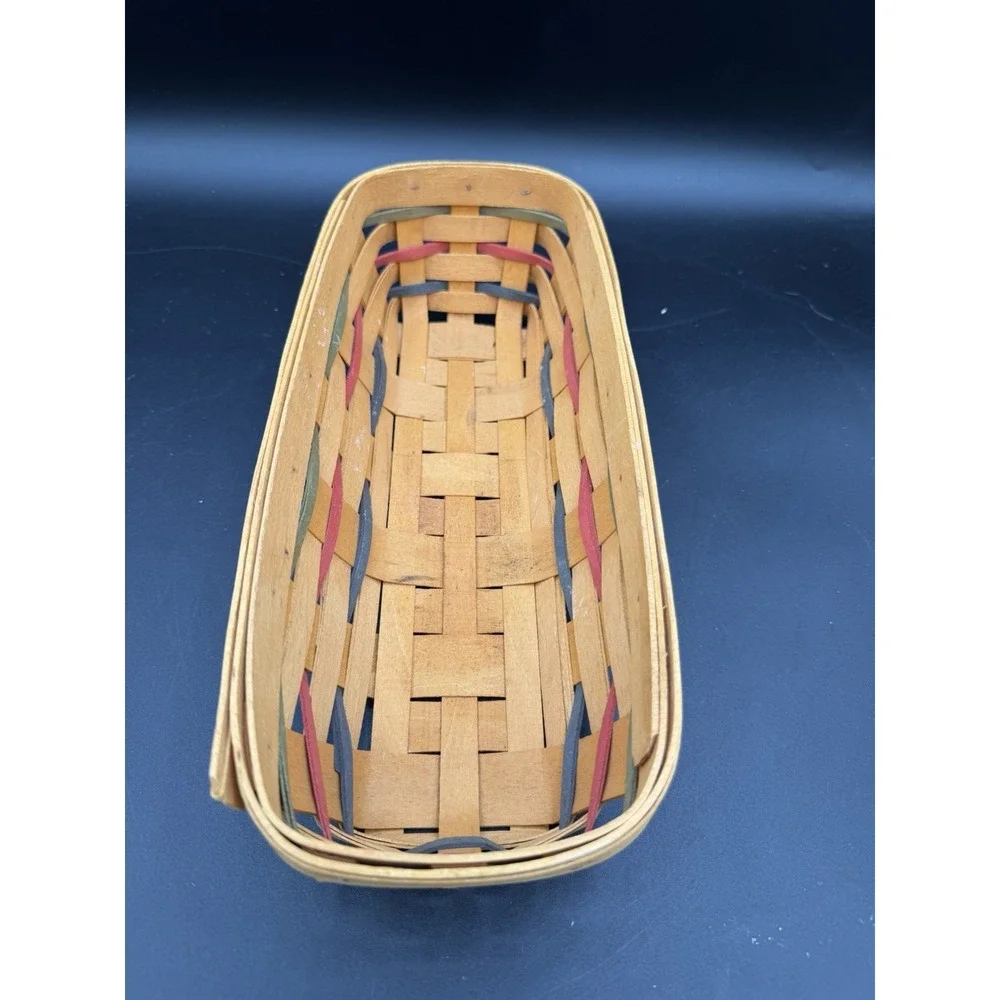 🧺✨ Longaberger 2000 Woven Traditions Cracker Basket 🍪🌾